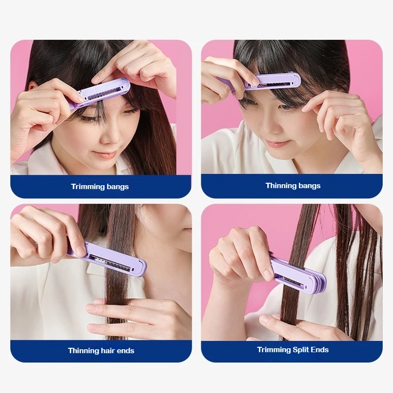 الانفجارات الشعر قطع المتقلب شفرة حلاقة مشط المنزل تصفيف الشعر أدوات ماكياج لتخفيف الانفجارات طويلة الجمال قص الشعر الملحقات #3