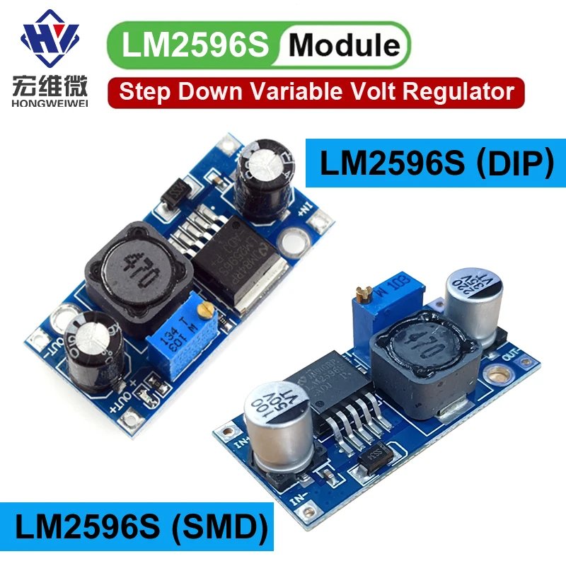 10PCS LM2596 LM2596S DC-DC Step Down Variable Volt Regulator Input 3.0-40V Output 1.5-35V Adjustable Buck Converter Electronic