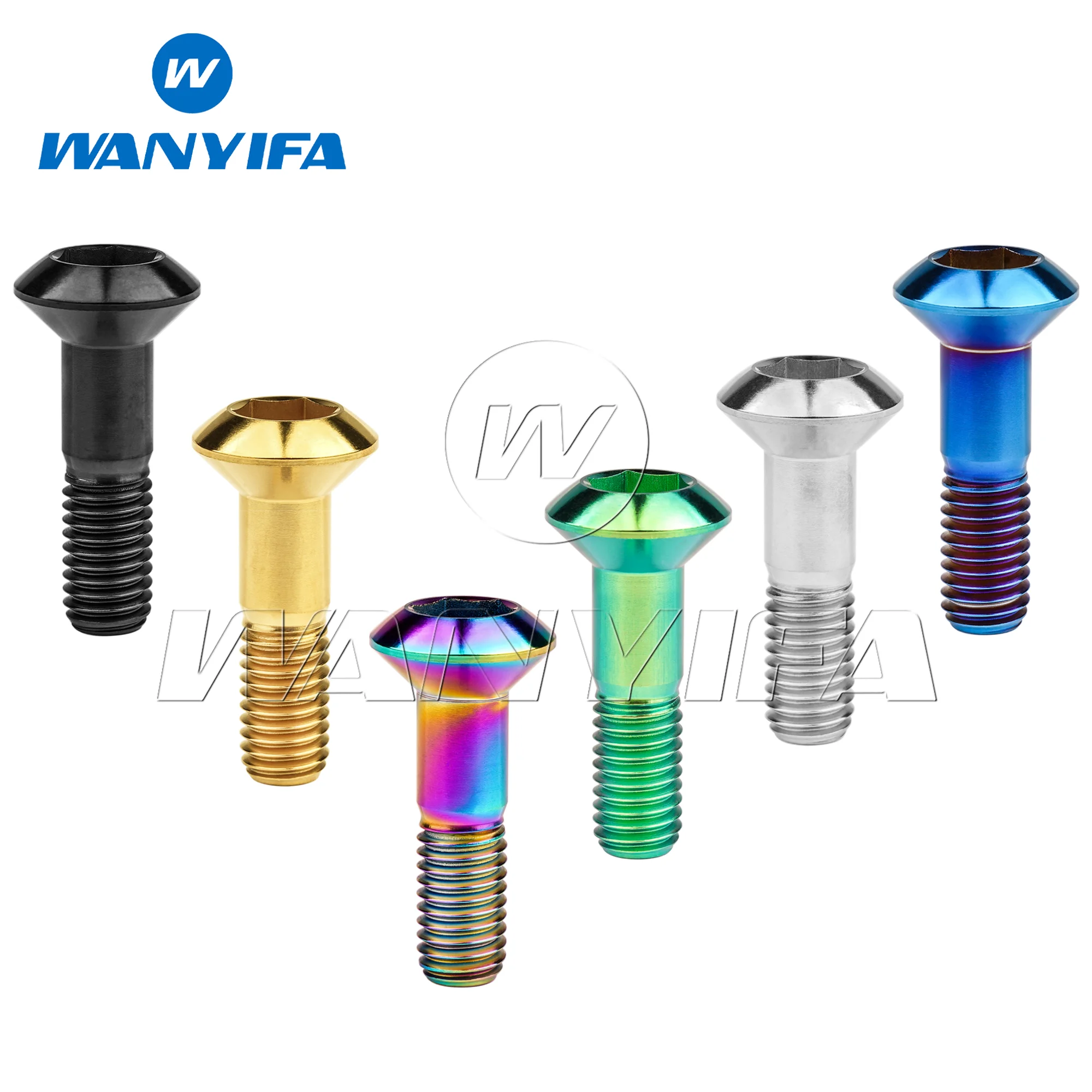 

Wanyifa Titanium Bolt M8X33Mm P1.25Mm Hexagon Head for Motocross Sprocket 后 Disc Sprocket Fasteners