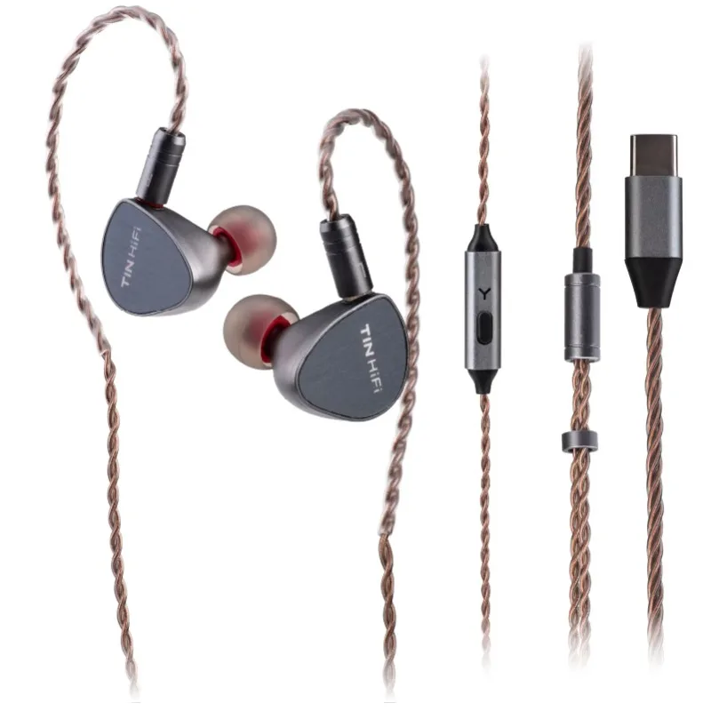 TINHIFI DUDU HiFi in Ear Monitors Wired Earphone 13mm Planar Magnetic Drive Detachable 2Pin Interface 3.5mm Plug Music IEM