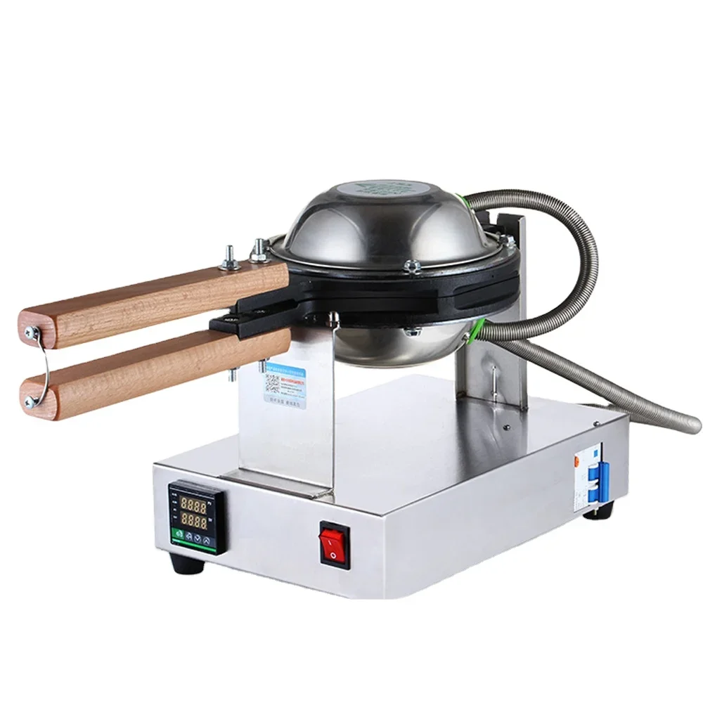 ماكينة صنع الوافل البيض QQ التجارية من XEOLEO ماكينة صنع الوافل الفقاعية من الفولاذ المقاوم للصدأ ماكينة صنع الوافل البيض 1400 وات ماكينة صنع الطعام في هونج كونج #1