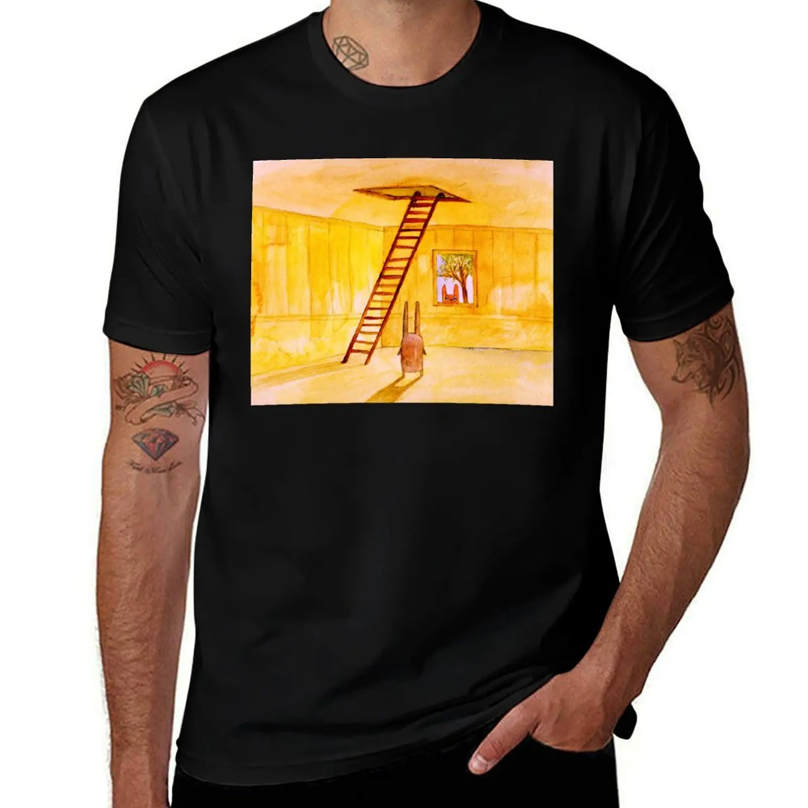 

Magic Stair (illustration from the book) T-Shirt graphic shirts blacks baggy shirts mens t shirt