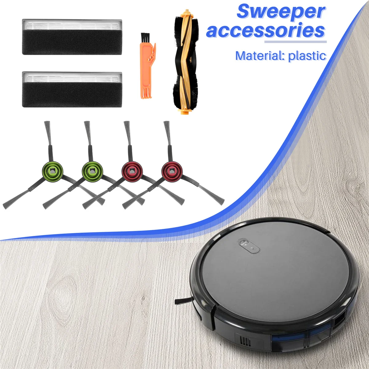 อะไหล่สำหรับ Ecovacs deebot ozmo 920/950/T5/T8/T8 aivi/T8สูงสุด/T9สูงสุด/กำลัง T9/N7/N8/N8 + หุ่นยนต์ดูดฝุ่น