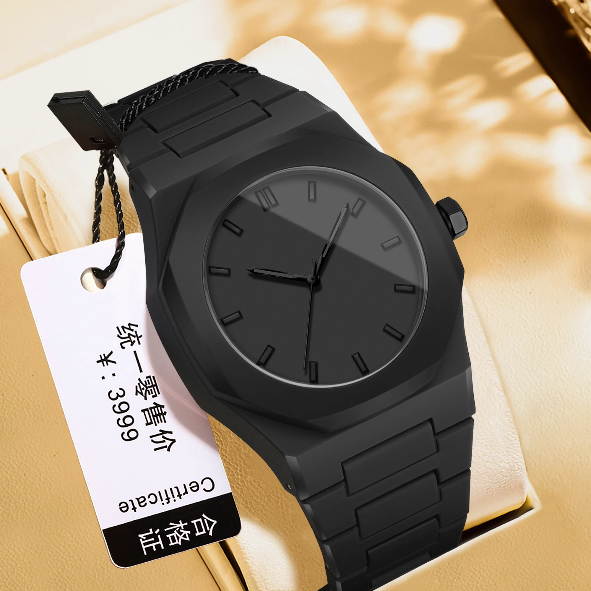 

BINBOND Creative Middle East Arabic Digital Quartz Men's Watch Modern Minimalist Sketching Creative Design Waterproof Men Watch