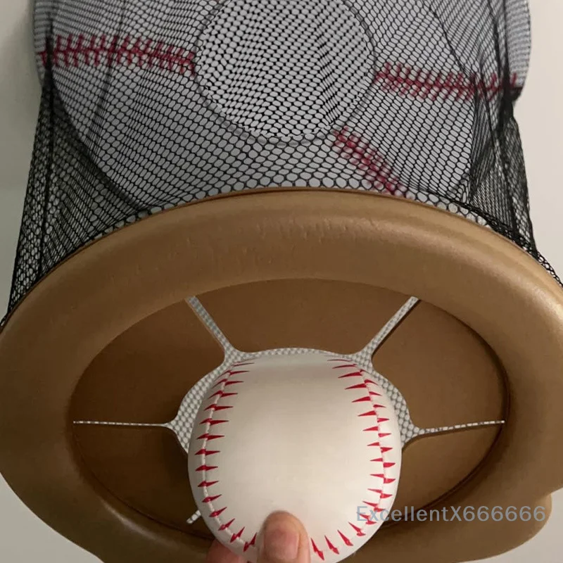 Mini Ceiling Baseball Toy Portable Indoor Sports Goal Overhead Training Equipment for Kids And Adults