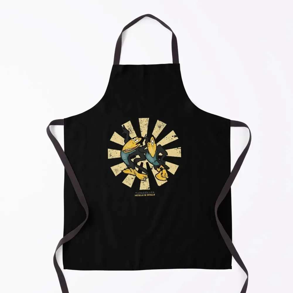 

Heckle And Jeckle Retro Japanese Apron Womens Dresses For Cosmetologist Kitchen Women kindergarten teacher Apron