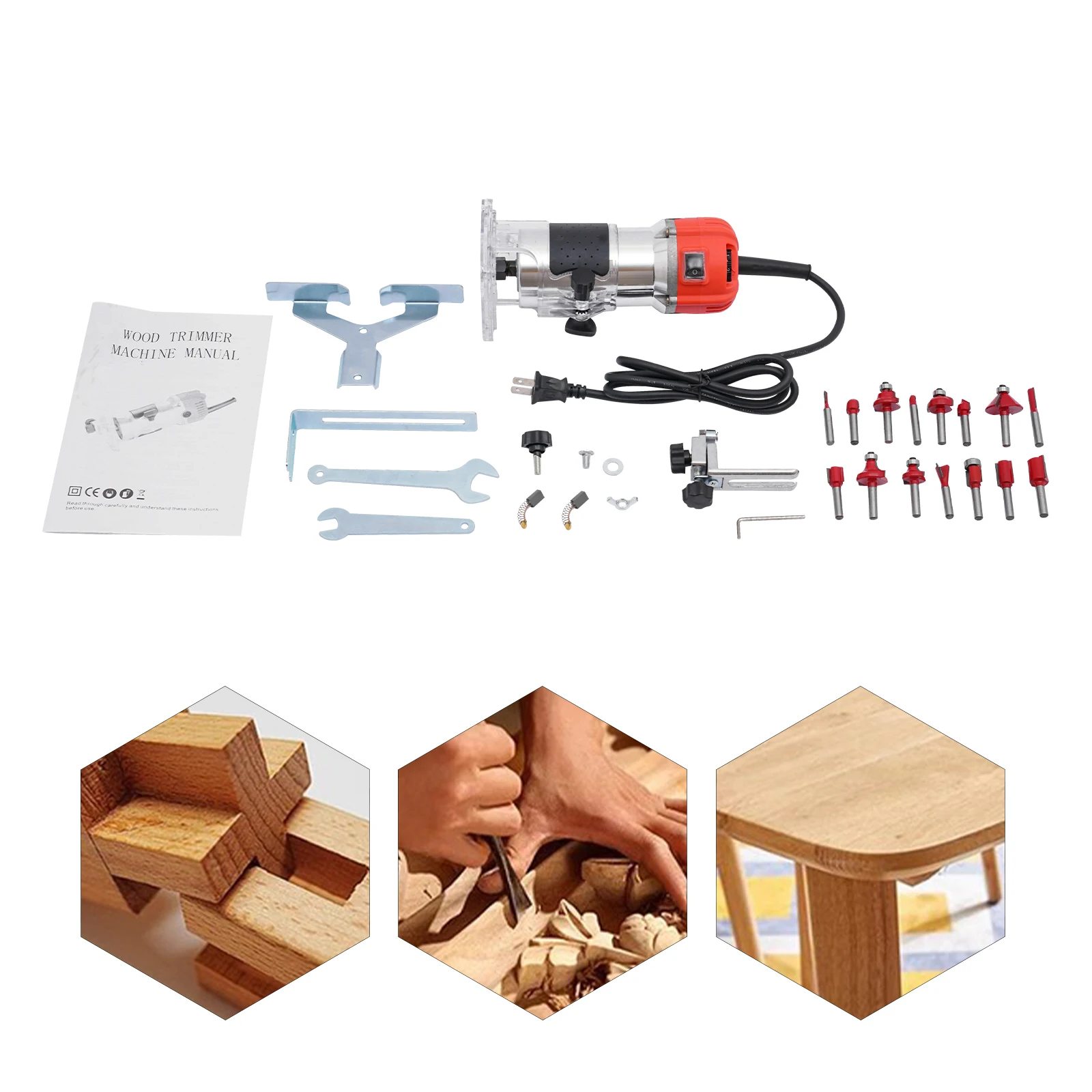 Snelheidsregulerende Plastic Trimmen Machine Hout Trimmer