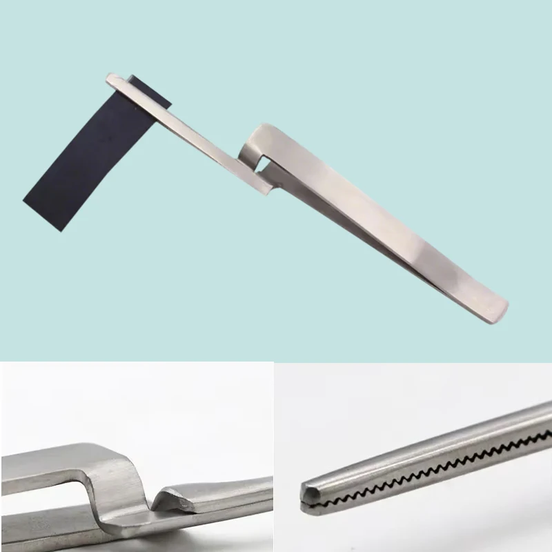 

1PC stainless steel Dental Articulating Paper Tweezers Forceps Straight Dental Instrument Dental Articulating Paper Tweezer tool