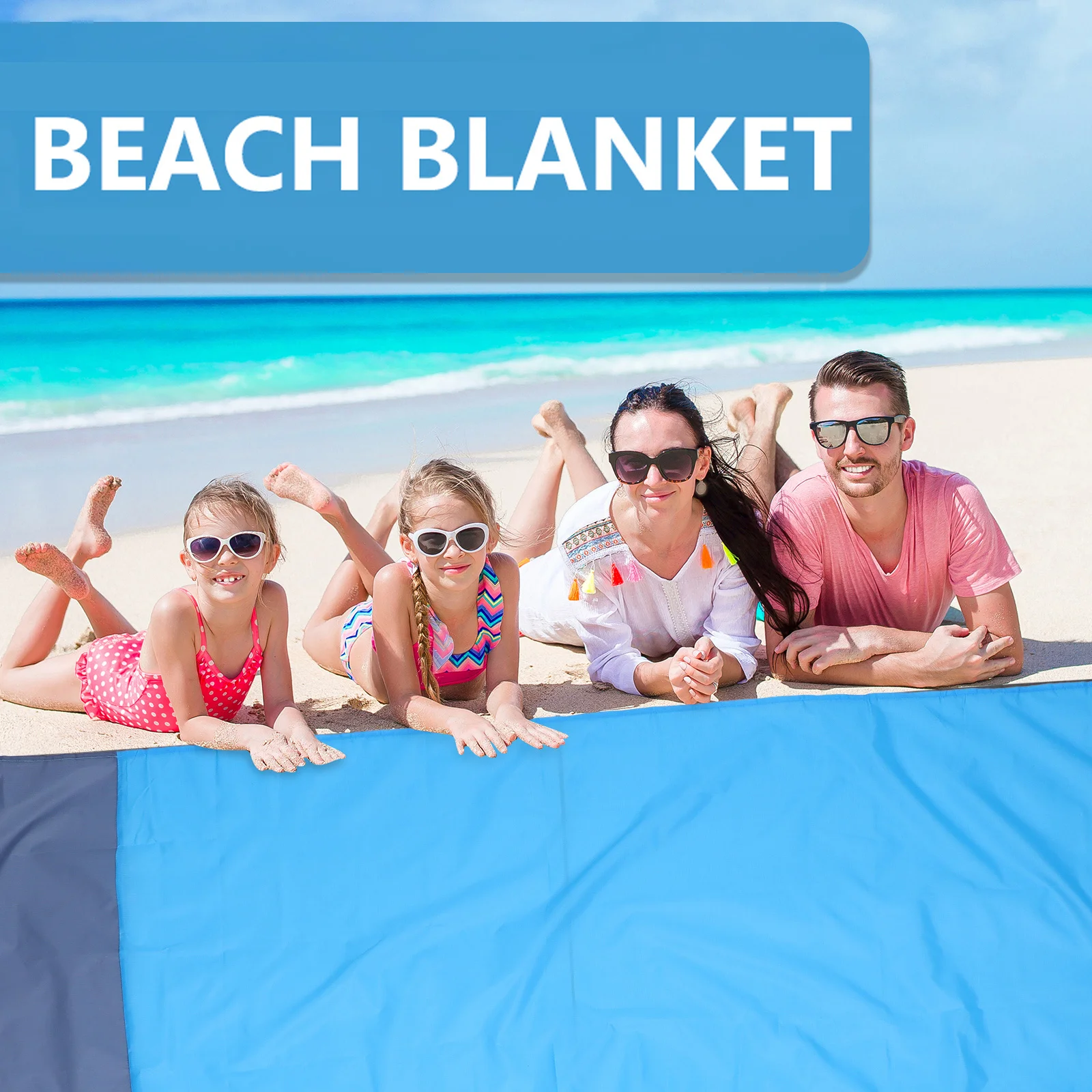 

1Pcs Portable Camping Mat Waterproof Picnic Blanket Sturdy Nylon Beach Sheet for Wet Grass Sand Protection Compact Travel