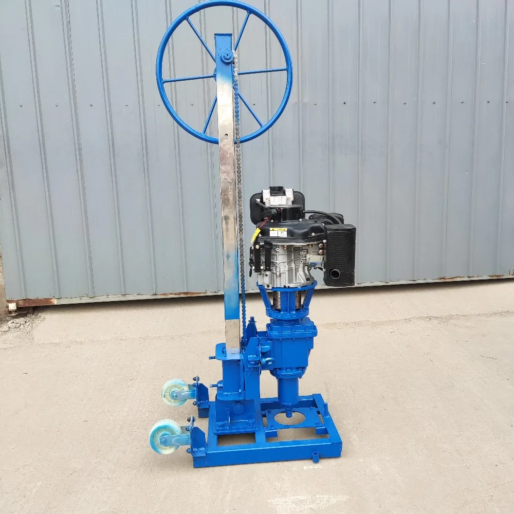 جهاز حفر الديزل العمودي بطول 30 مترًا، جهاز حفر صغير أساسي لاستكشاف أخذ العينات