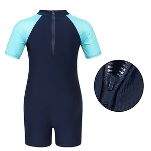 Unique Baby Boy and Girl Piece Swimsuit, Children's Short Sleeve Swim, Small Child, Children's Unicorn of Cartoon, Kids Bathroom 12 Main Sales Bathrooms Children's Girl - №11