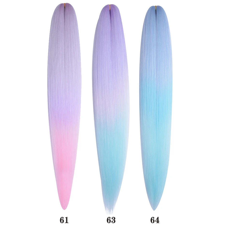 Miss Rola-Extensions de cheveux synthétiques ombrés pré-étirés, tresse Yaki droite, tresse torsadée, vente en gros en vrac, oké ekalon