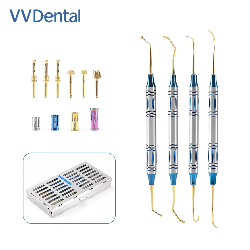 

VV Dental Sinus Lifting Elevation Kit Sinus Lift Drills Lateral Reame External Periosteal Separator Lifting Surgical Tools