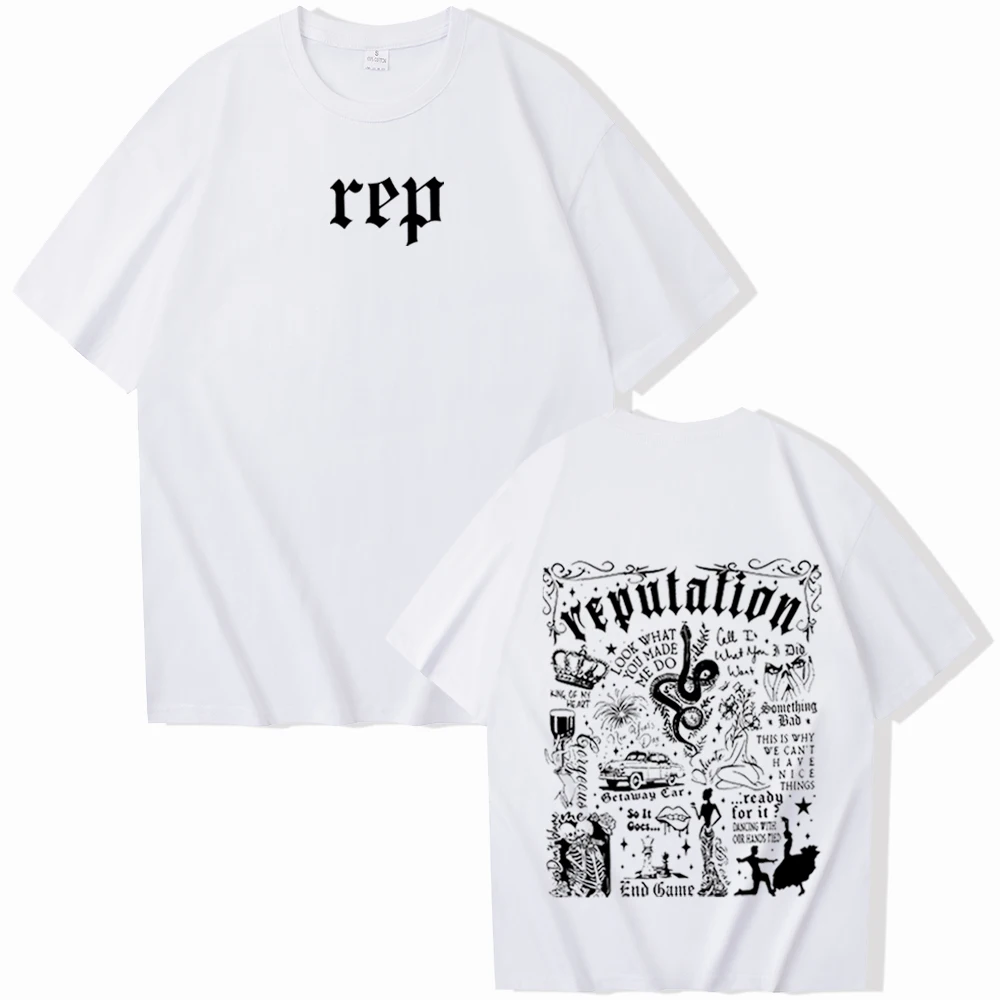 

Taylor Reputation Music Shirt Taylor Music Shirt Taylor Merch Gift for Swiftie O-Neck Short Sleeve Shirts Unisex