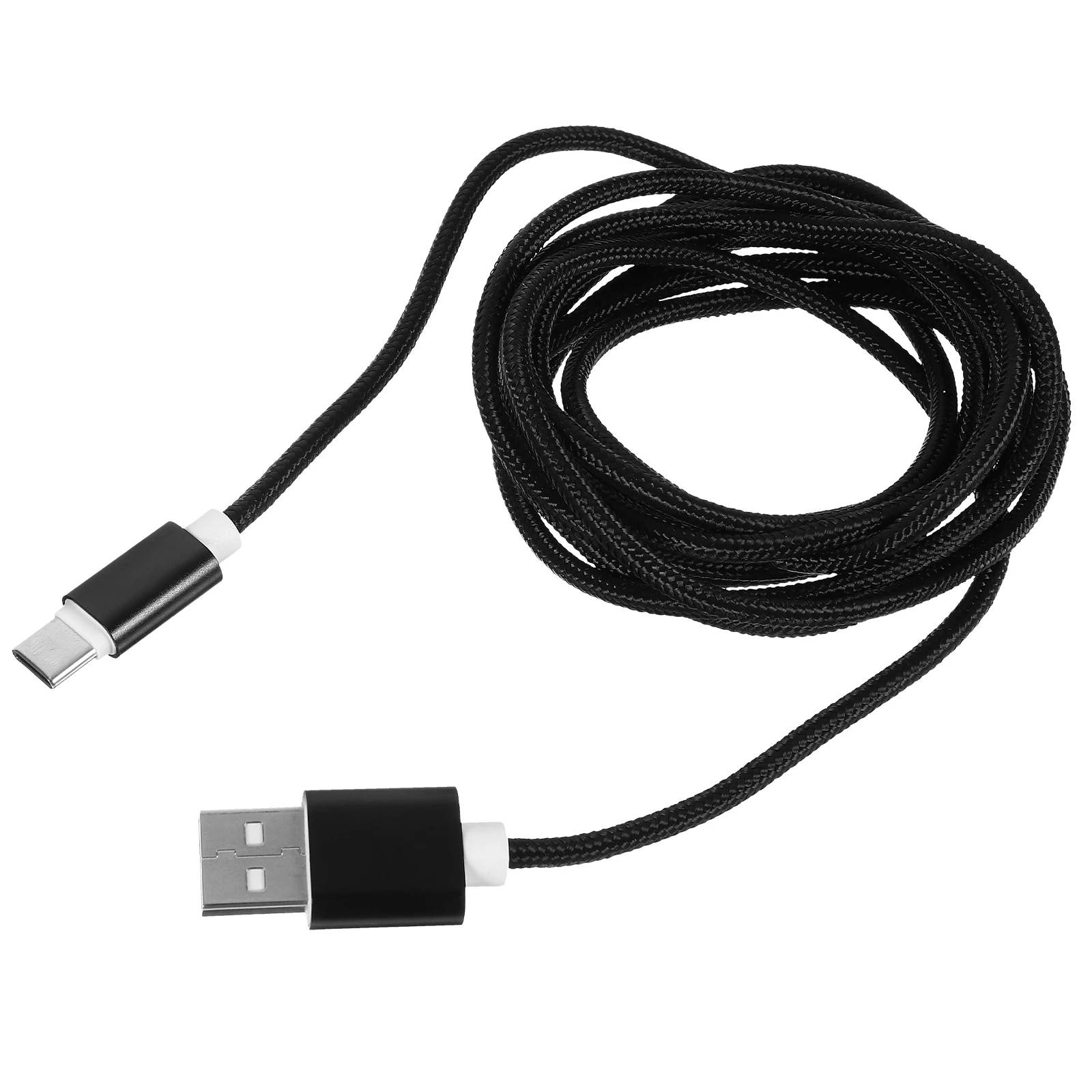 

Fast Charging Data Cable Cables Cell Phone Cords Type to Weave Black Usb Braided