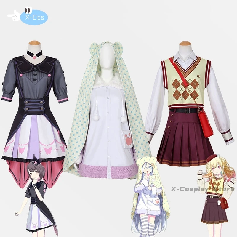 

Project Sekai Colorful Stage Linkage Cosplay Shinonome Ena Yoisaki Kanade Tenma Saki Cute Girl Lolita Dress Wig Set ForHalloween