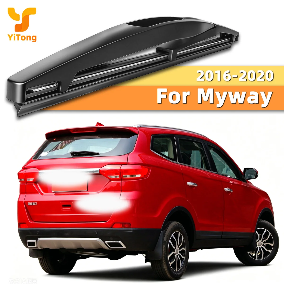 Yitong Heckscheibenwischerblatt, geeignet für Lifan Myway 2016–2020, Ersatz für Hecktürglaswischer aus Naturkautschuk