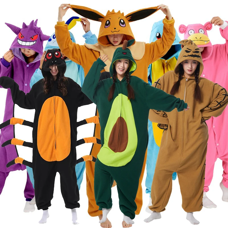 

Adult Halloween Onesie Cartoon Pajamas For Women Men Animal Kigurumi Pyjamas Homewear Cosplay Party Costume