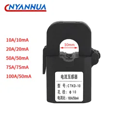 Clamp-on Design Split Core Current Transformers Open Type Current Transformer mA 0.5 Class 10/20/50/75mA