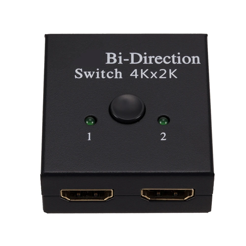 Divisor Compatible con HDMI 4K, conmutador KVM bidireccional 1x2/2x1, salida 2 en 1 para PS4/3 TV Box, adaptador de conmutador