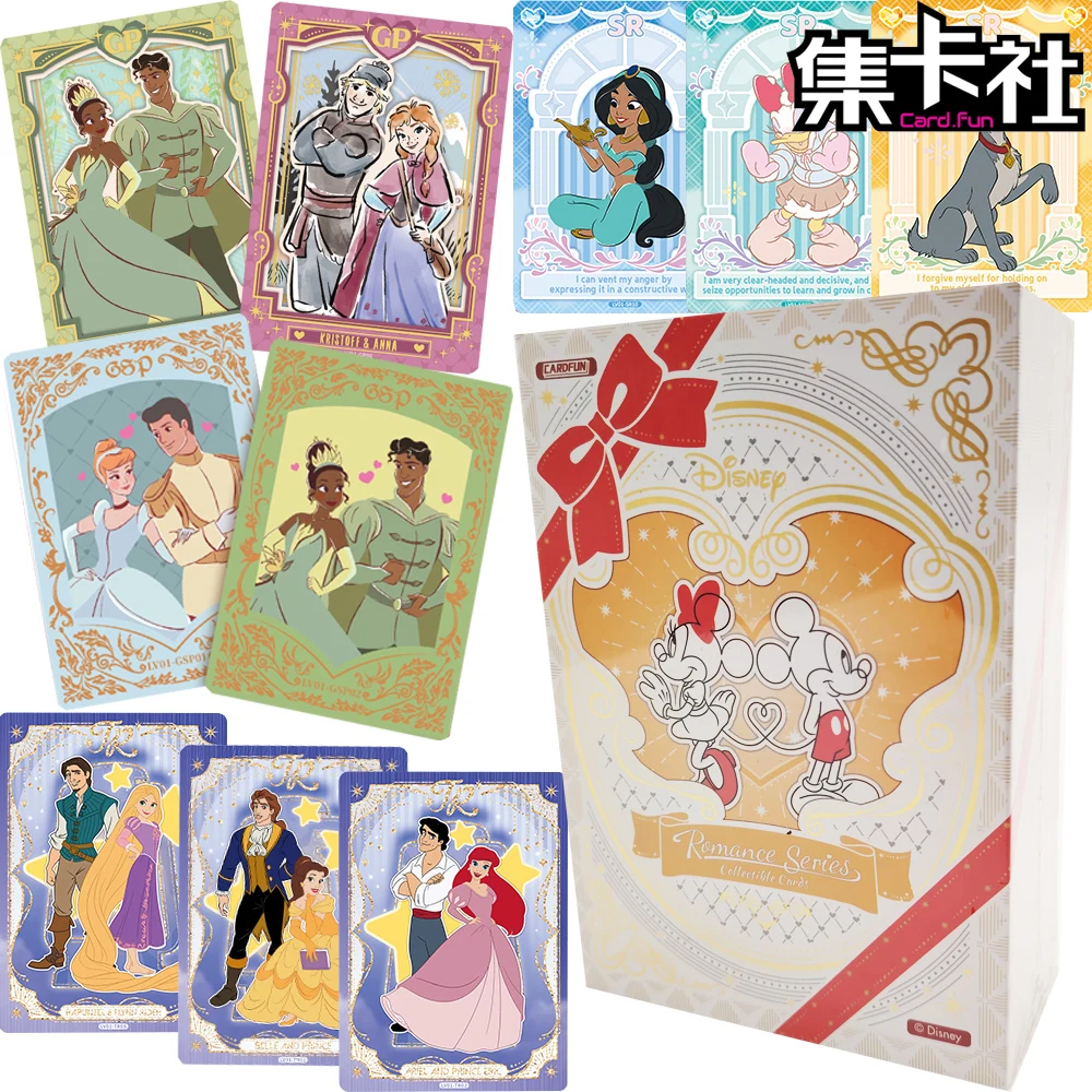 Genuine Card.fun Disney Animation Collection Cards Cartoon Character Romance Moment Commemorative Transparent Cards Toys Gifts