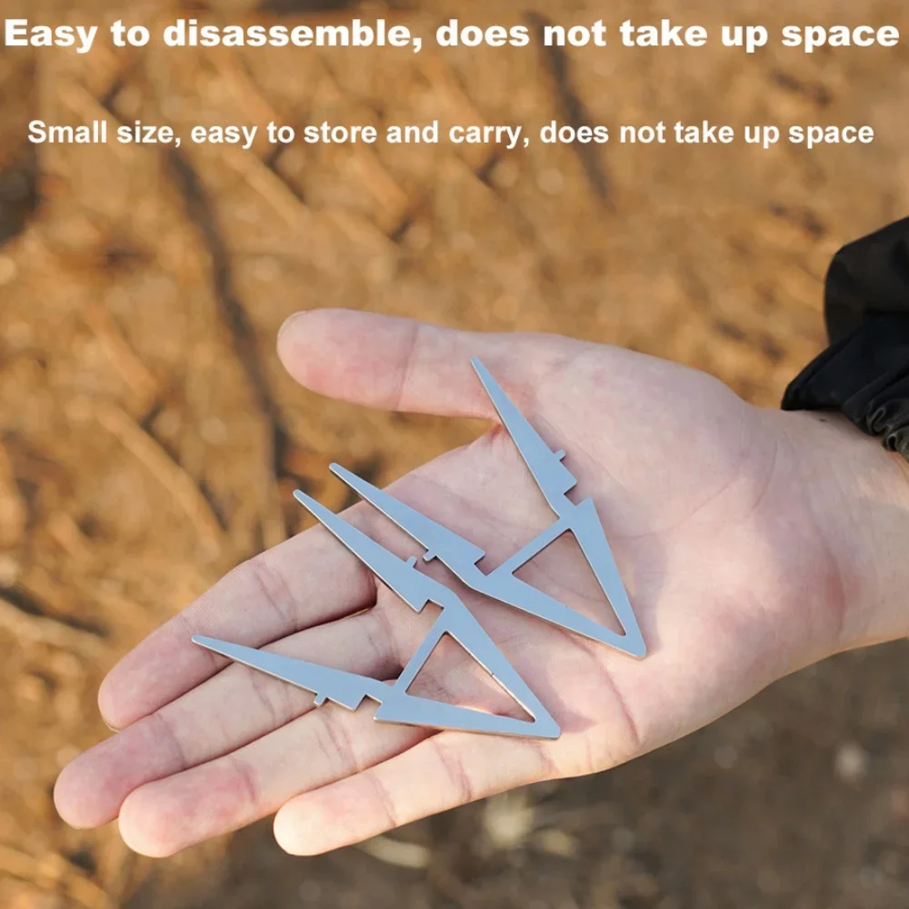 الكحول موقد وعاء حامل غلاية المياه المحمولة حامل انفصال أربعة ركن غلاية قوس التخييم في الهواء الطلق اكسسوارات أداة