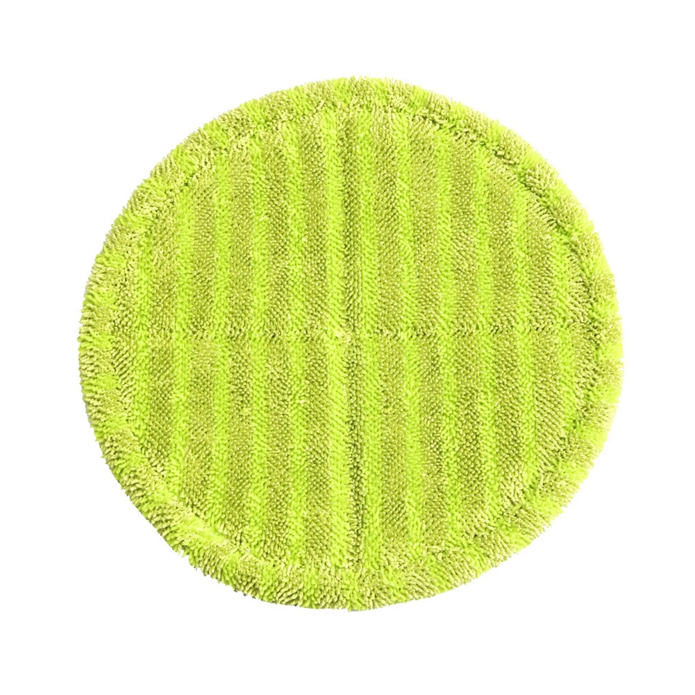 12pcs Round Microfiber Rags Edge 16cm Electric Dry And Wet Usage Mop Cloths Pad Floor Cleaning Replacement Accessories