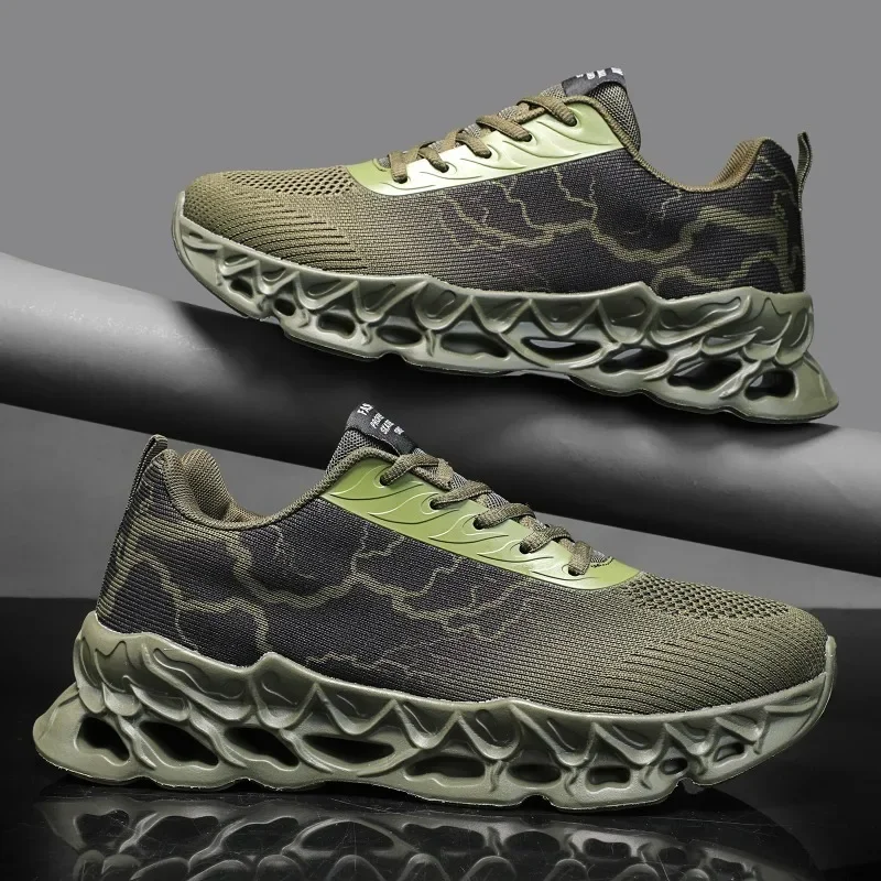 MAEDEF Herren-Laufschuhe, leicht, atmungsaktiv, Sportschuhe, rutschfest, bequem, für Outdoor-Laufschuhe