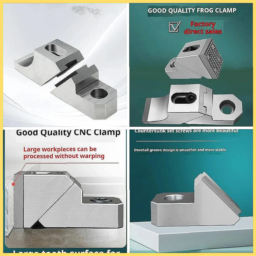 

1 шт./компл. Боковой зажим для станков с ЧПУ, прецизионные зажимные приспособления для фиксации заготовок, плоские концевые зажимы для верстачных станков