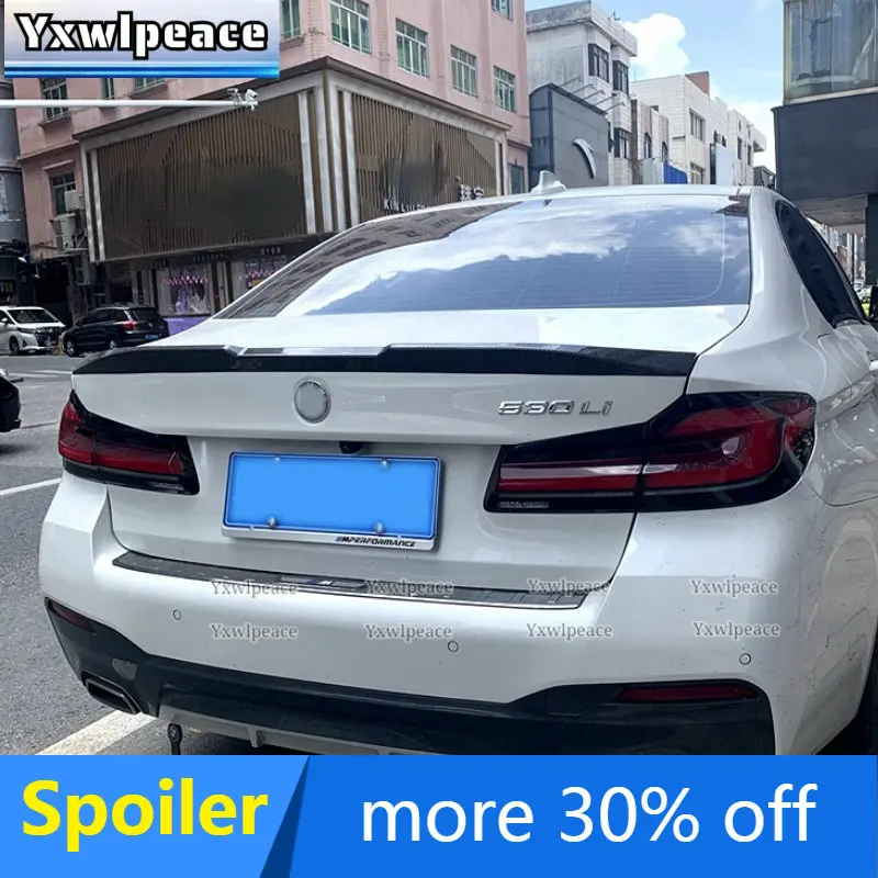 

For BMW G30 G38 M5 530i 540i 2018 2019 2020 2021 2022 ABS Plastic Unpainted Color Rear Trunk Lip Spoiler Car Accessories