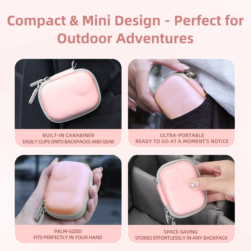 XFJI Storage Bag Case for Insta360 GO Ultra Portable Hard Shell Handbag Shockproof Protective Case Sports Camera Accessories