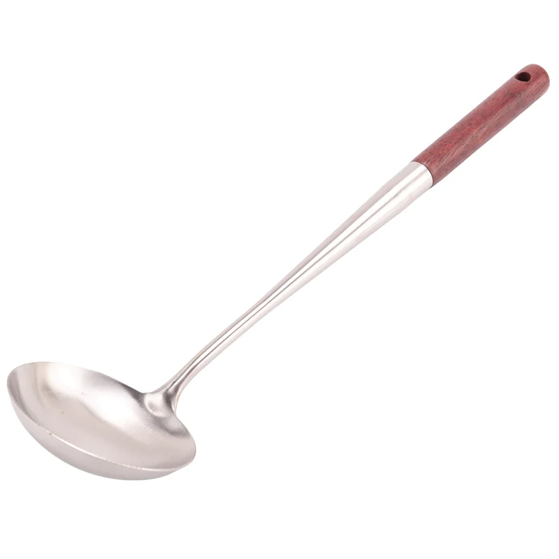 

A19F-3X Wok Spatula And Ladle,Skimmer Ladle Tool Set, 17Inches Spatula For Wok, 304 Stainless Steel Wok Spatula