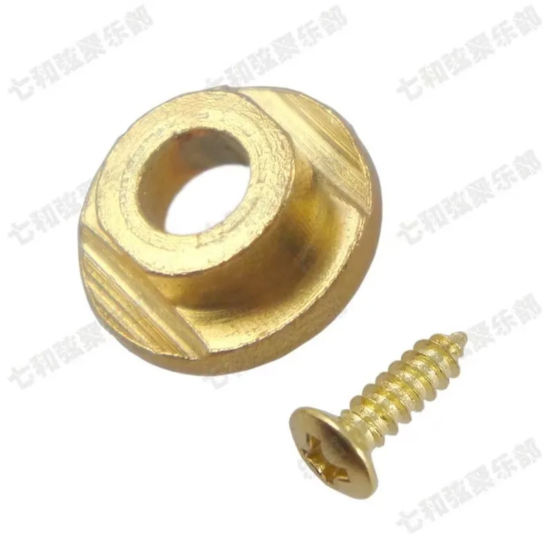 2 Stück Goldene E-Gitarren-Saitenhalter, Druckseitige Saitenbinder, Gitarrenzubehör – Detail 2