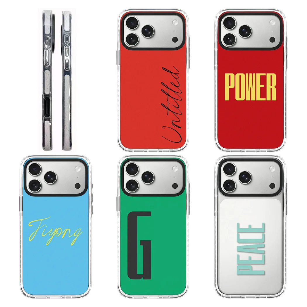 

G Pattern Acrylic White Border Magnetic Phone Case Cover for IPhone 12 13 14 15 16 17 Pro Max Case for IPhone 17 Air