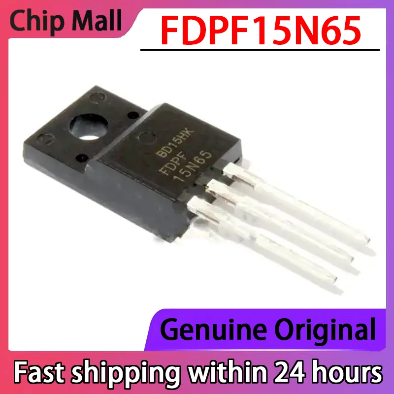 

5PCS FDPF15N65 15N65 15A/650V TO-220F Field-effect Transistor in Stock