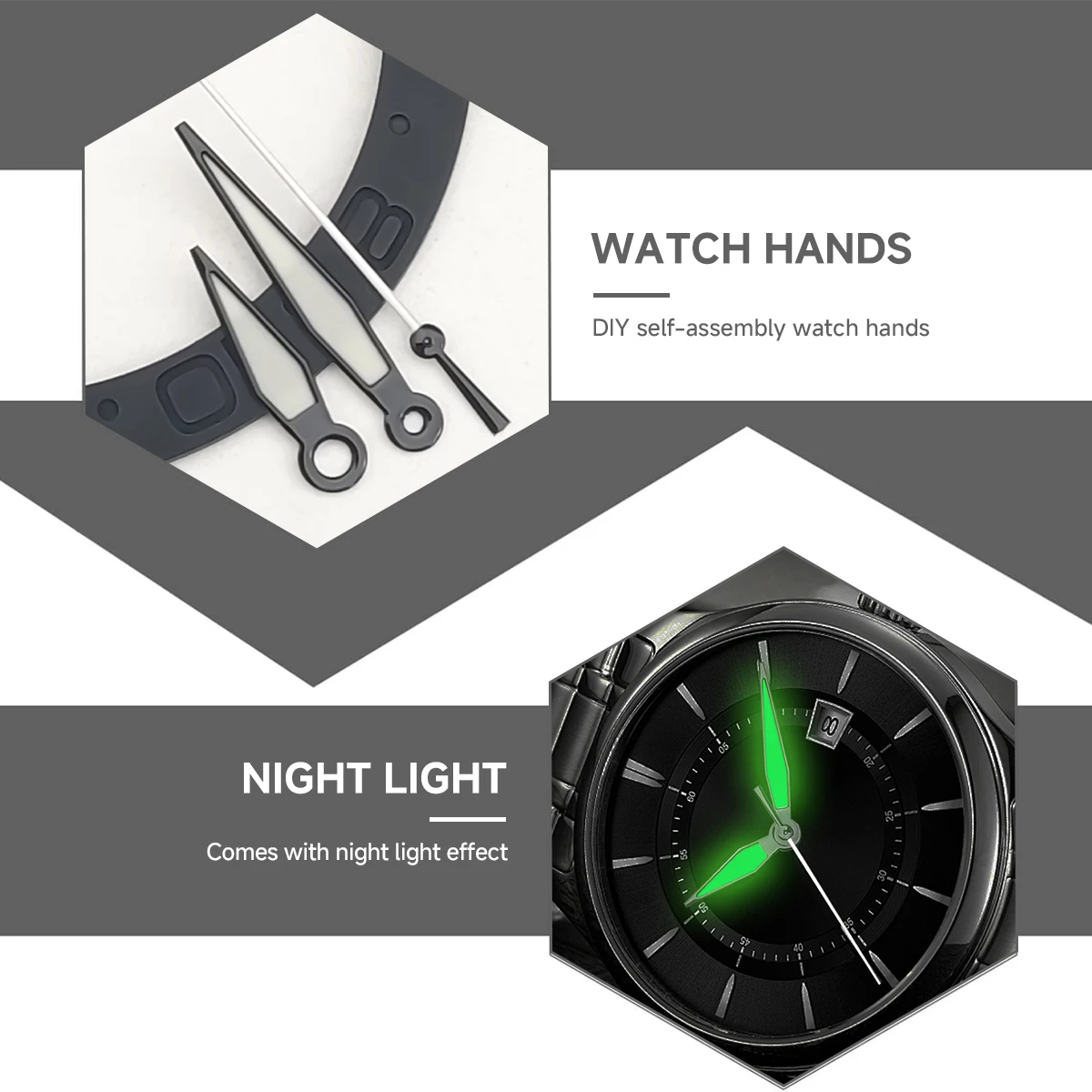 NH35 Hands Black Blue Watch Hands Green Super Luminous Pointer Fits NH36 4R35 4R36 7S Automatic Movement Replace Parts Pointer