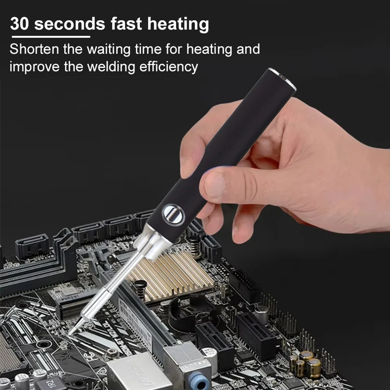 USB ชาร์จไฟฟ้าบัดกรีเหล็กปากกา 510 ด้าย,1100Mah แบบพกพาเครื่องมือเชื่อมอิเล็กทรอนิกส์