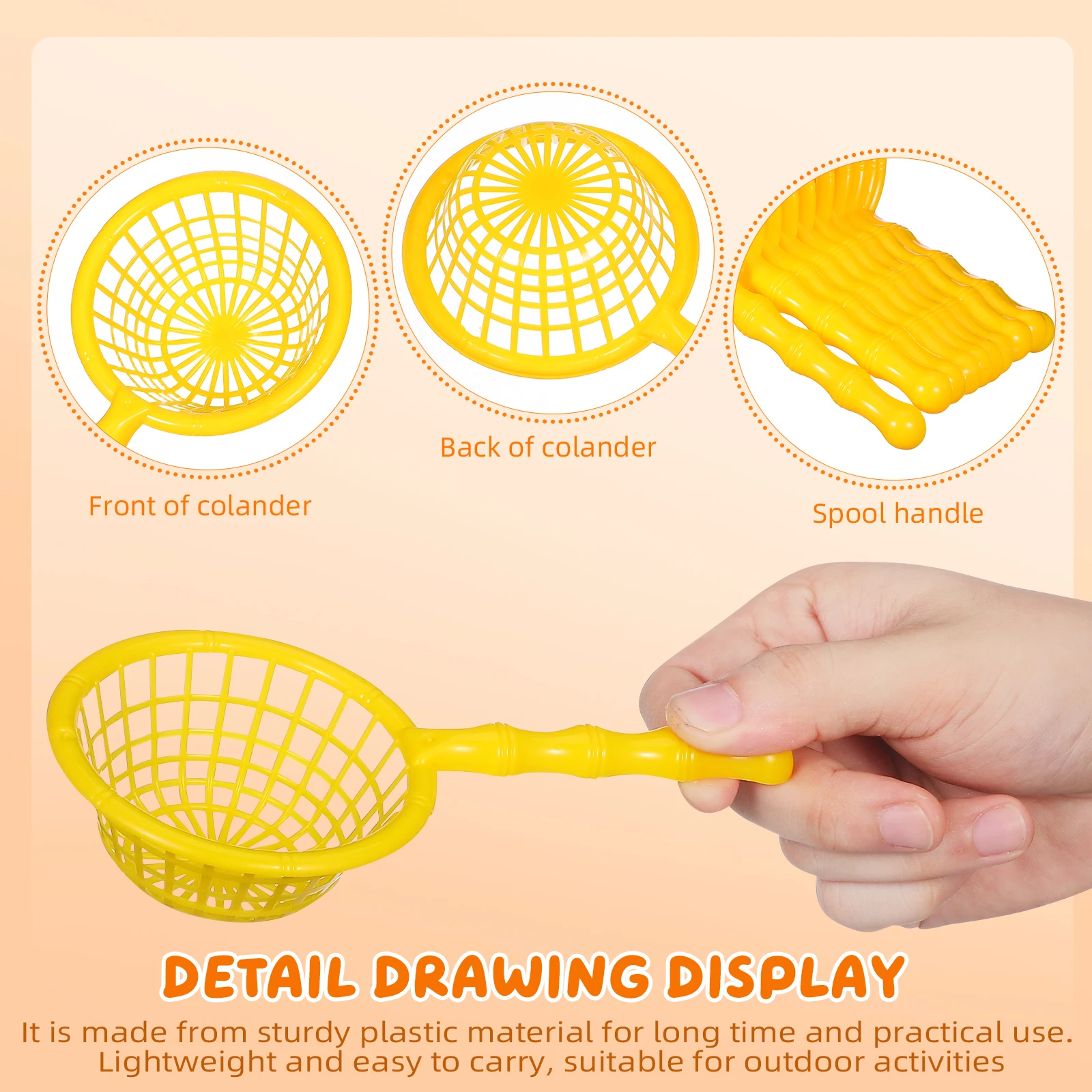 10 個ミニビーチキャッチネット丈夫なプラスチックハードネットバス水遊び道具ティーン釣りネットプール屋外の楽しみ