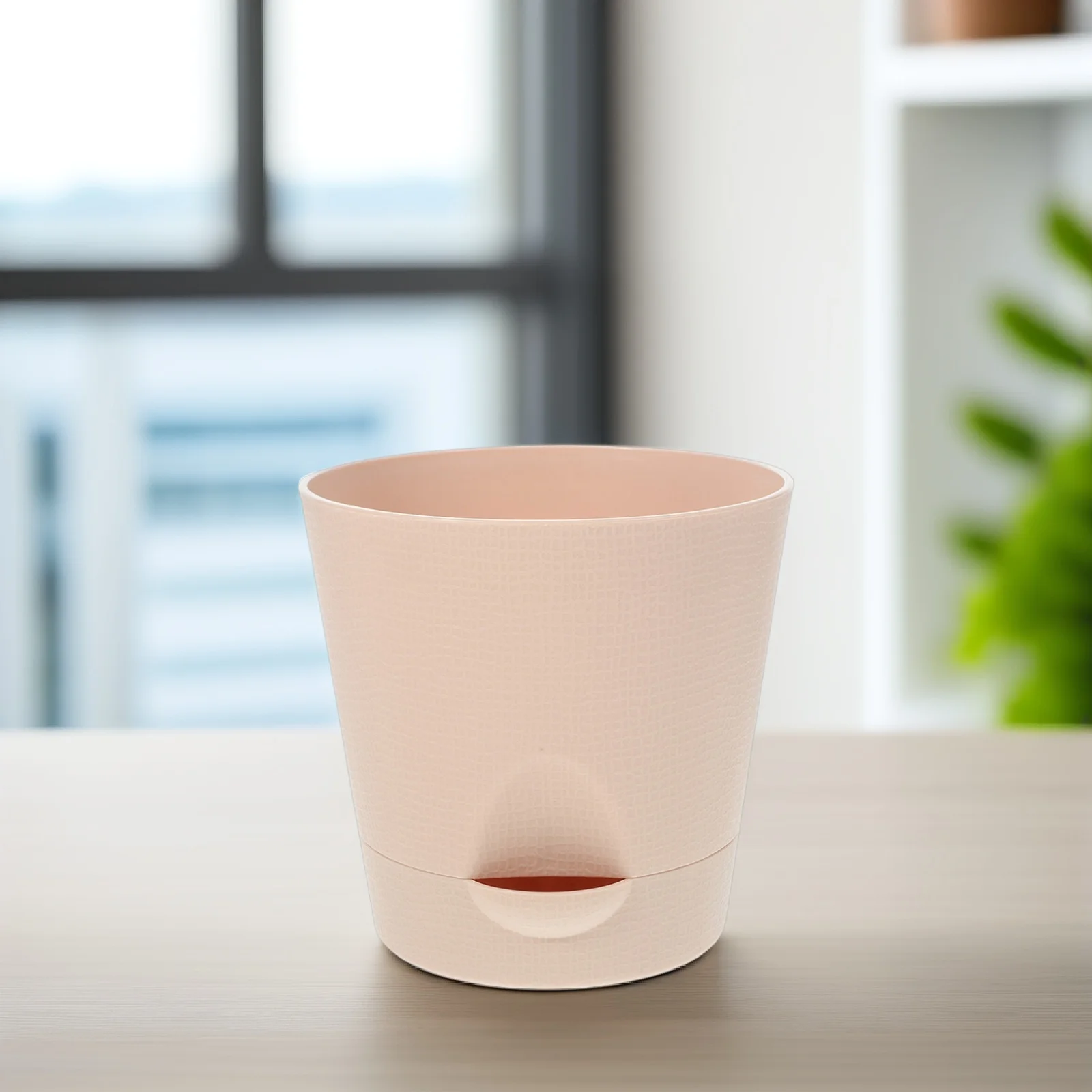 

4Sets Automatic Water-Absorbing Flower Pot Self-Watering Planter for Indoor Succulent Plants Plastic Plant Pot with Drainage