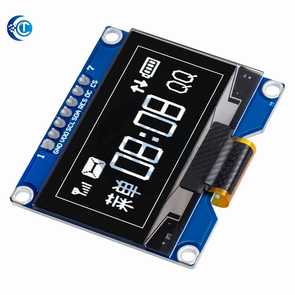 وحدة عرض OLED مقاس 1.54 بوصة 128 × 64 SSD1309 Driver IC (متوافقة مع SSD1306) واجهة 7-PIN SPI لاردوينو