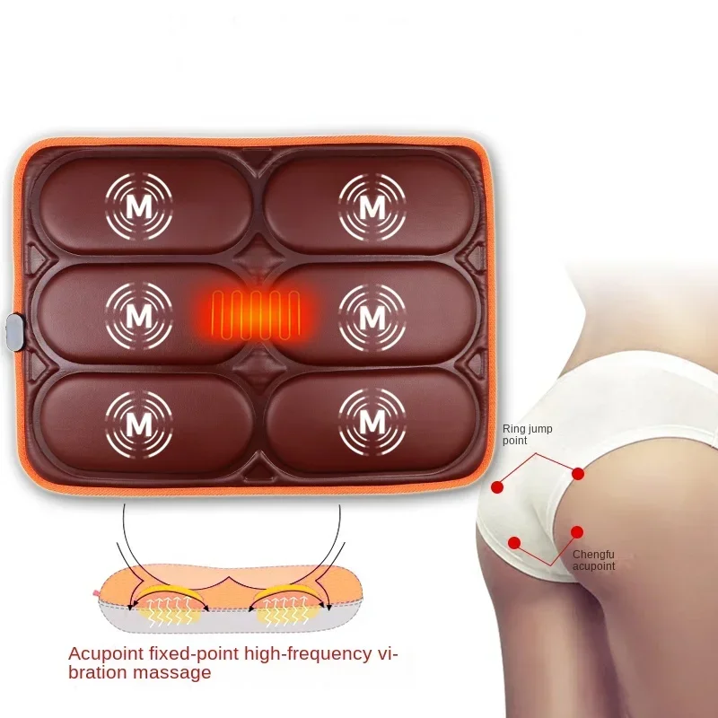 Car Massage Cushion Vehicle-mounted Hip Massagers Buttock Heating Electric Vibration Massage Chair Cushion Give Gifts To Elderly