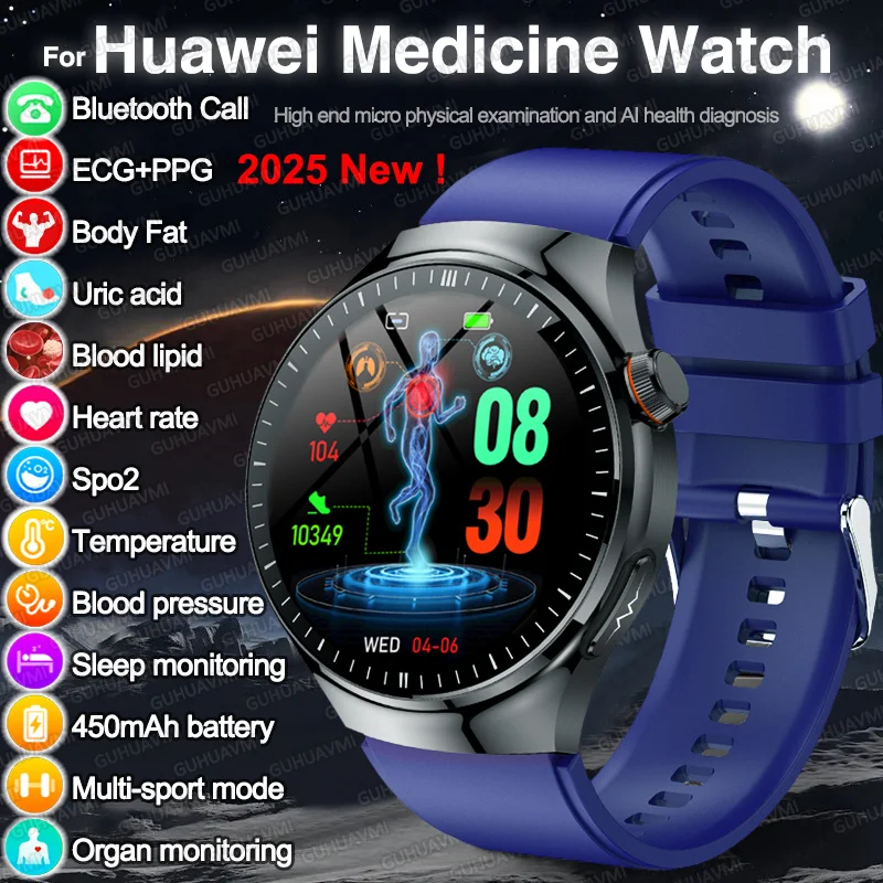 

Новинка 2024 года, лечение треков здоровья, мочевая кислота, липиды в крови, умные часы, кровяное давление, ЭКГ + PPG, часы, анализ тела, умные часы для мужчин