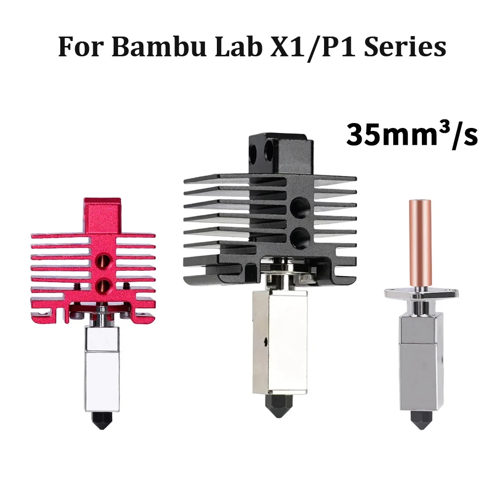 

For Bambu Lab Hotend Upgrade 2.0 Version nozzle bambulab Bi Metal Fit Bamboo Bambulabs X1 X1C P1P P1S hotend P1P Thermistor