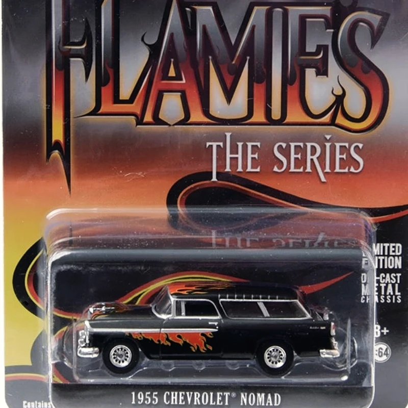 

GreenLight 1:64 1955 Nomad - Flames The Series Коллекционные игрушки Подарочная модель настенная подвеска