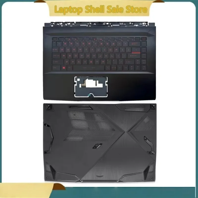 

Новинка для GF63 8RC 8RD GF63VR MS-16R1, верхняя крышка упора для рук, красная подсветка клавиатуры/нижняя нижняя крышка нижнего корпуса, корпус D