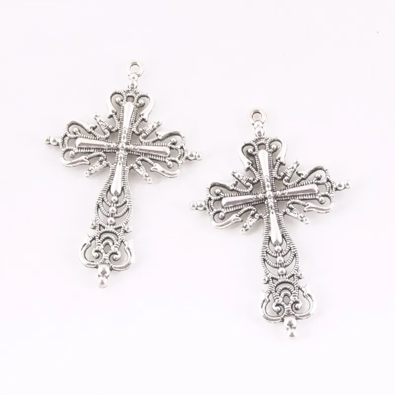 5pcs New Fashion Cross Alloy Charms Religious Christian Pendants For Making Handmade DIY Jewelry Accessories Findings