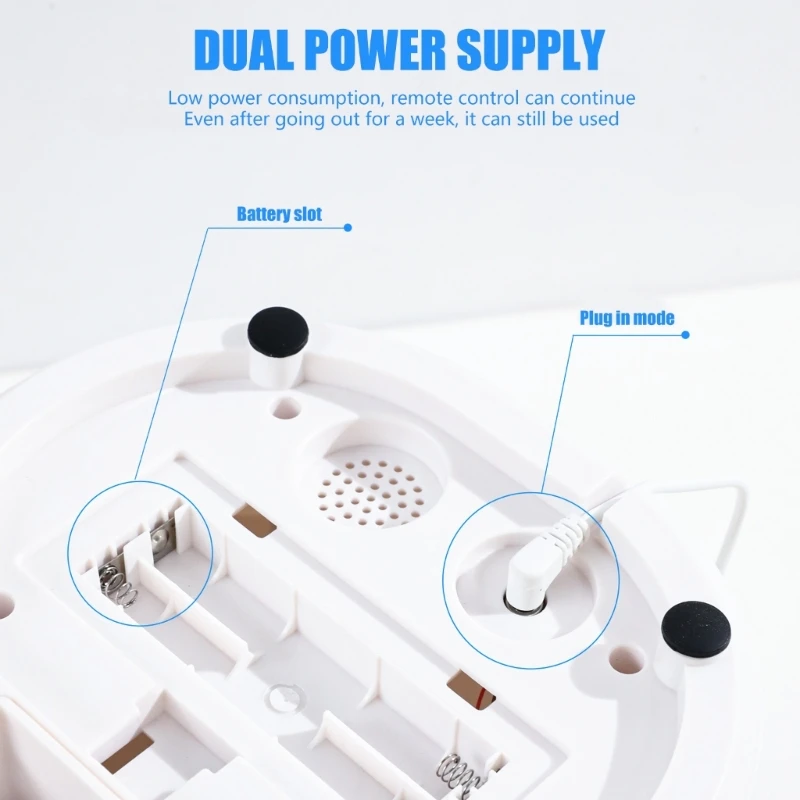 Regular Quantitative Feeding Detachable Cats Feeders Programmable Control for Pet with Customizable Meal Schedules 6XDE