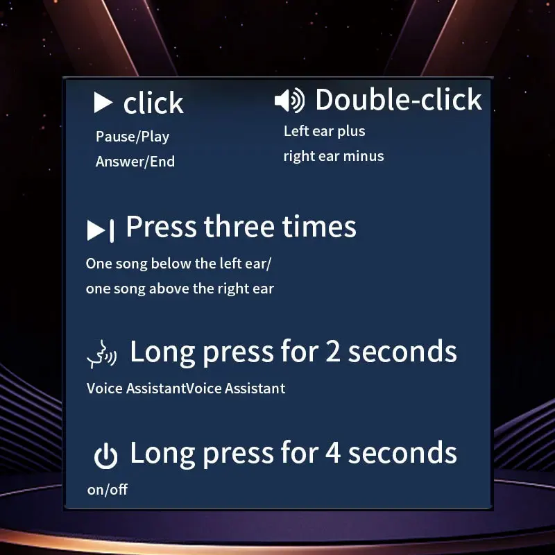 Wireless Bluetooth Earphones In Ear High Sound Quality Intelligent Battery Level Digital Display Noise Reduction TWS Earphones