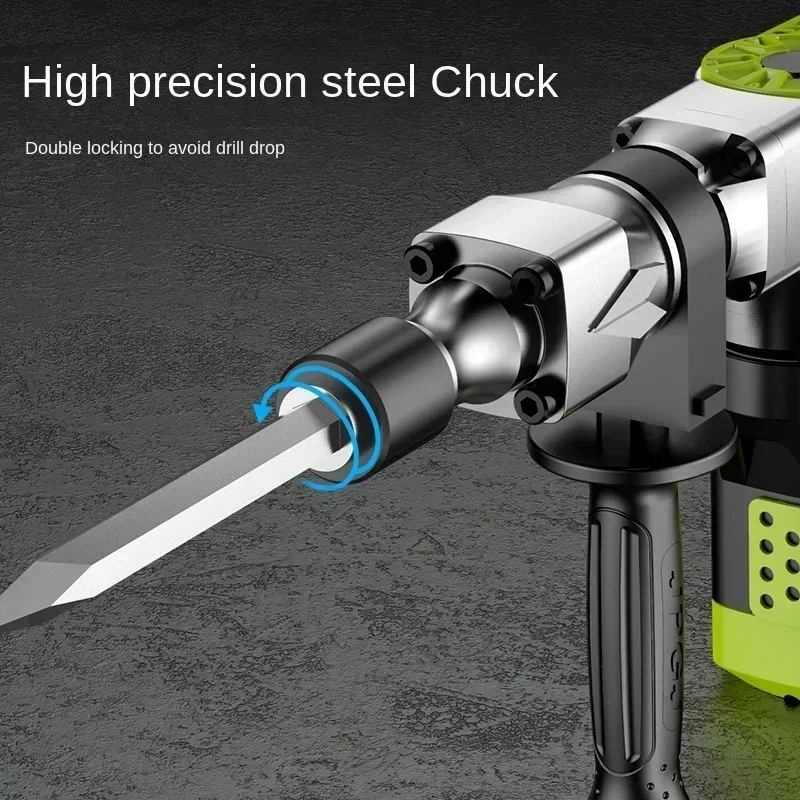 220V Powerful Concrete Industrial Electric Jackhammer for Grooving and Demolition