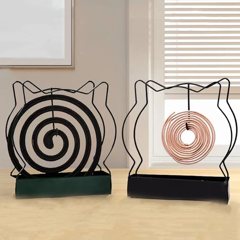 Ferro mosquito repelente Coil Holder, Frame Rack para uso doméstico, quarto, verão